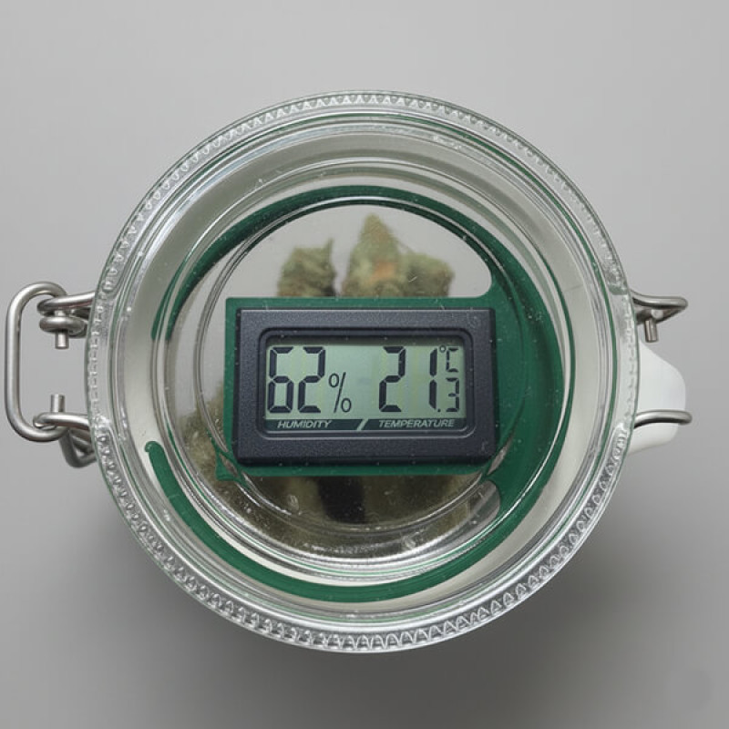 Тримач з гігрометром для банок 70мм